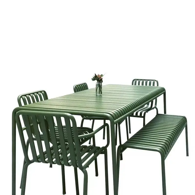 Outdoor Furniture For Cafe - Wrought iron modern simple balcony outdoor