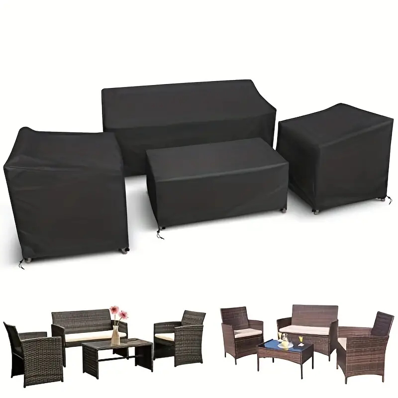 Outdoor Furniture Varnish - 4pcs/Set Patio Furniture Covers, Heavy Duty