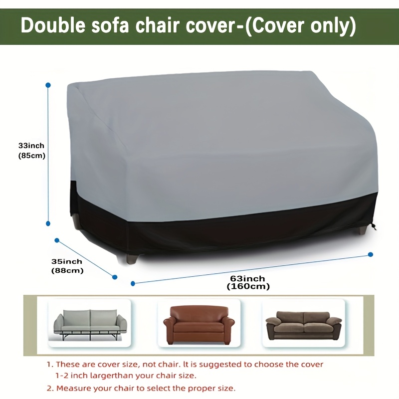Outdoor Furniture Paint - Gray 3 Seater Sofa Cover Patio