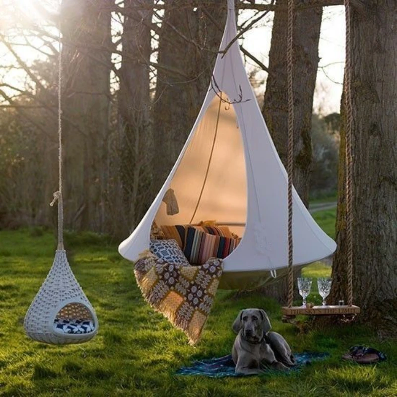 Garden Swing Chair - Children Swing Outdoor Garden Camp Hammock