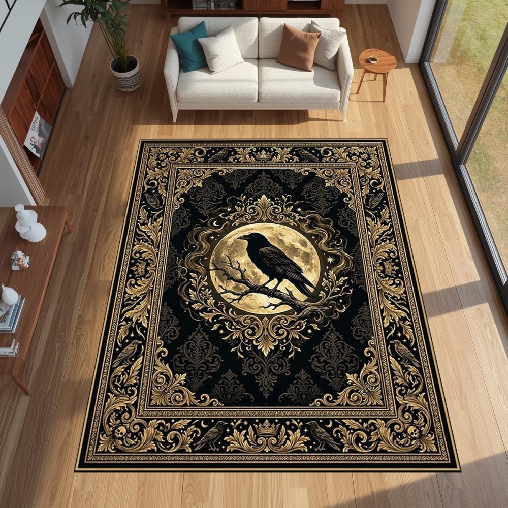Gothic Golden Raven Full Moon  - Outdoor Furniture For Cafe recension och pris