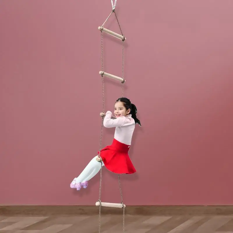 Kids Wooden Ladder Outdoor Act - Garden Swing Chair recension och pris