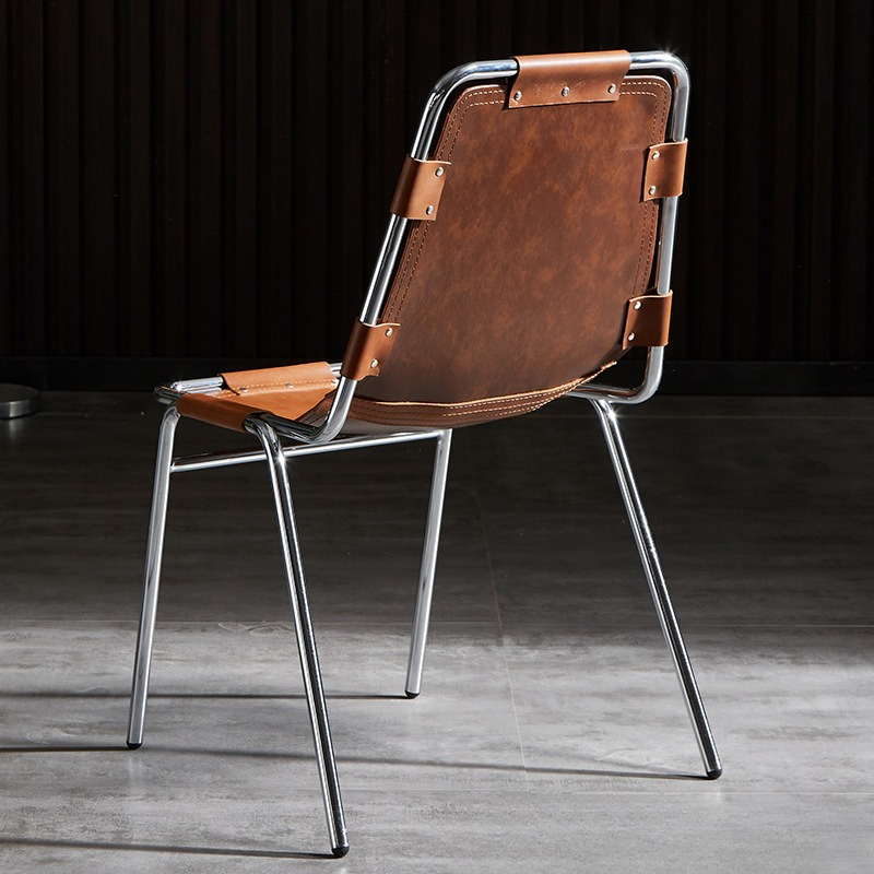 Vintage Leather Dining Chair I - Outdoor Furniture For Cafe recension och pris