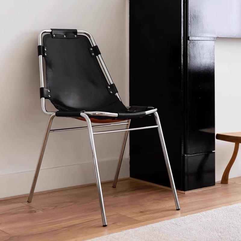 Vintage Leather Dining Chair I - Outdoor Furniture For Cafe recension och pris