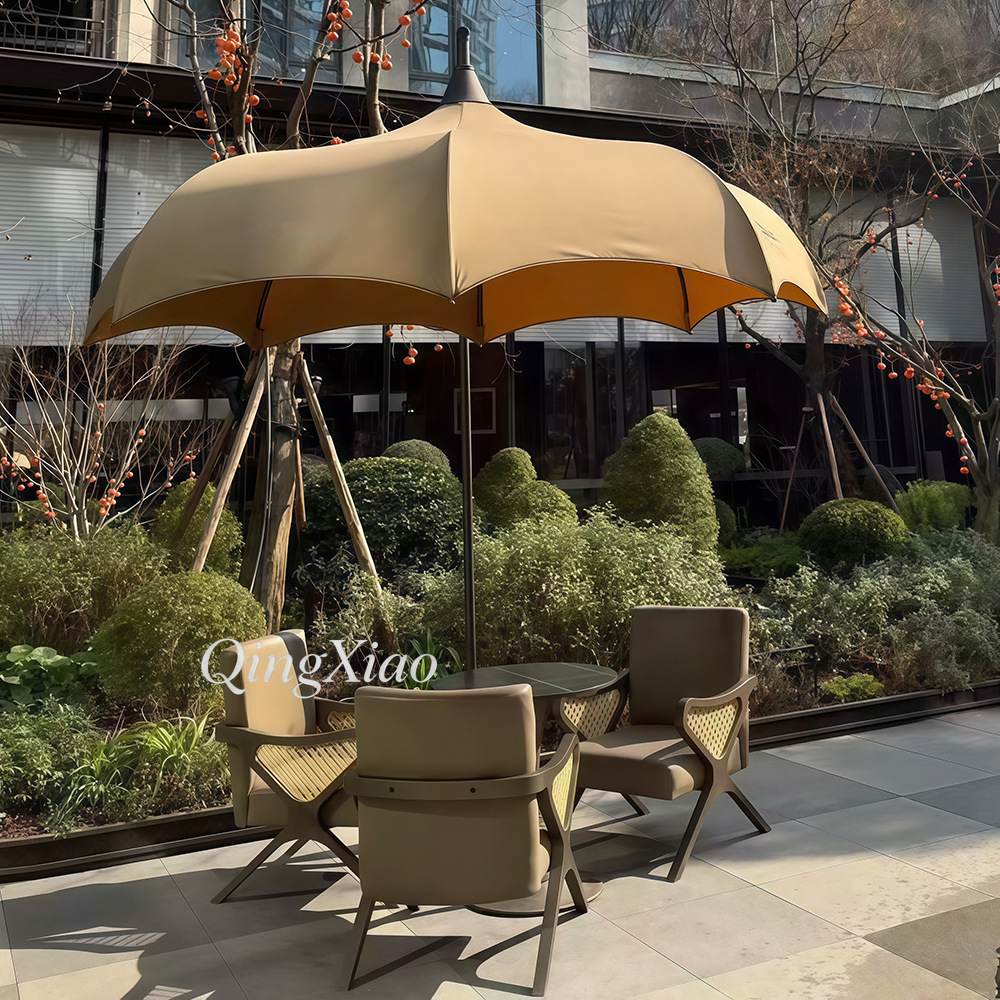 Arched Offset Cantilever Umbre - Outdoor Furniture For Cafe recension och pris