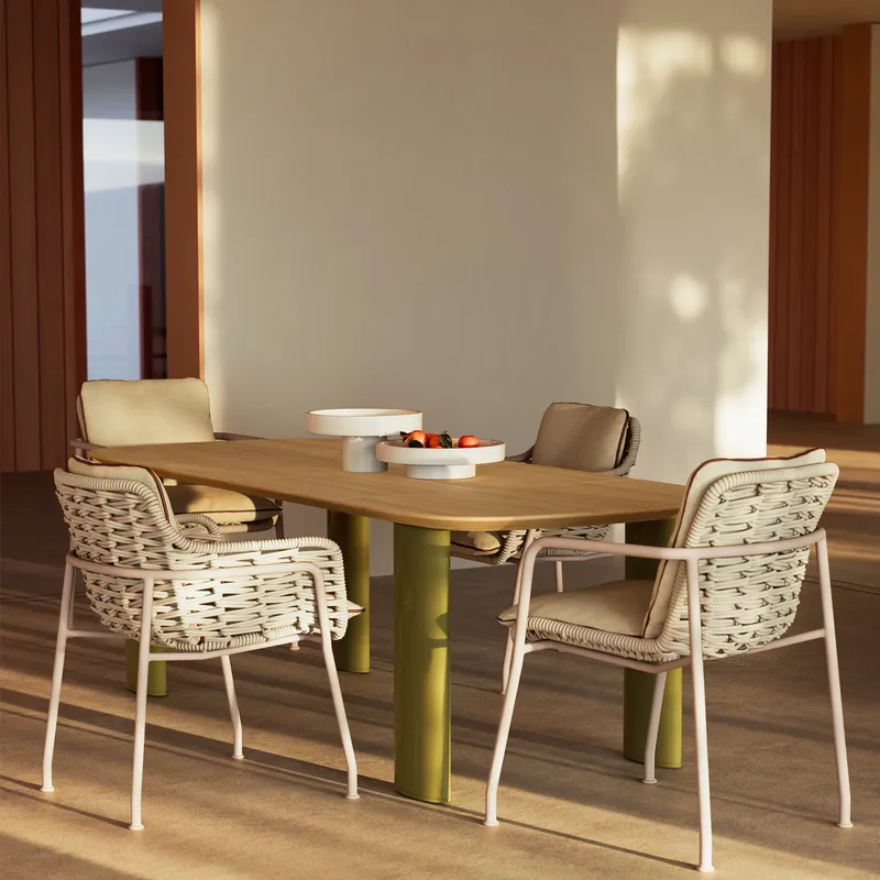 Nordic Rattan Outdoor Dining T - Outdoor Furniture For Cafe recension och pris
