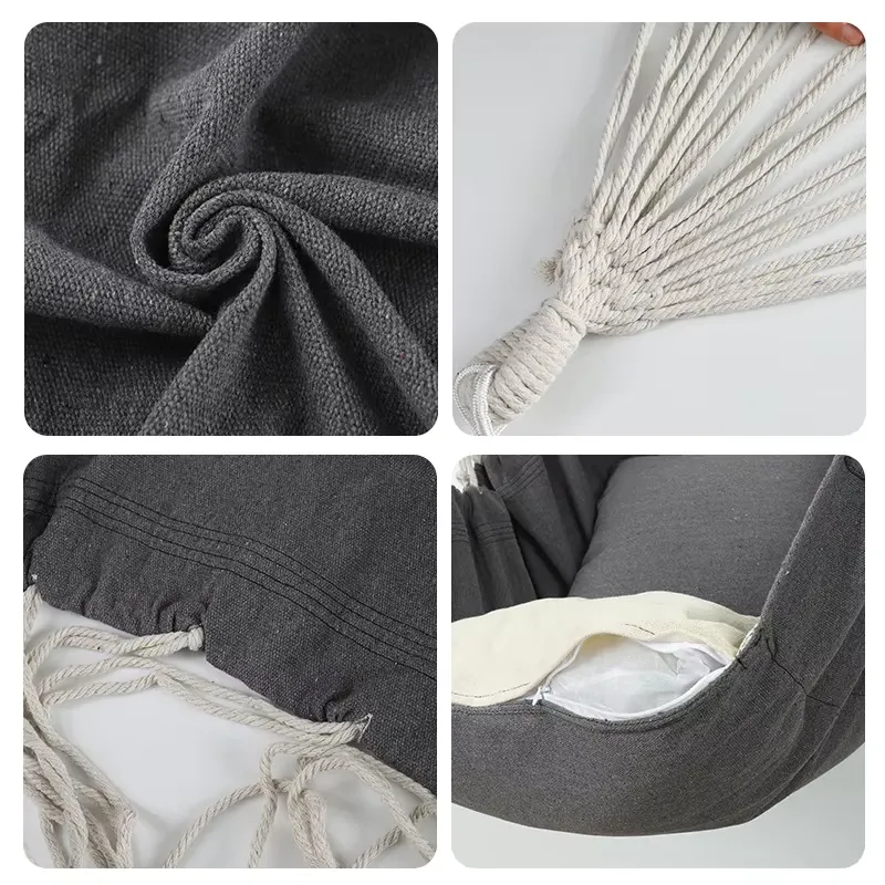 Canvas Hammock Swing Chair wit - Garden Swing Chair recension och pris