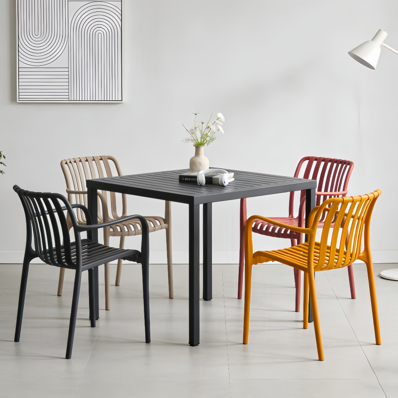Simple Thick Plastic Backrest  - Outdoor Furniture For Cafe recension och pris