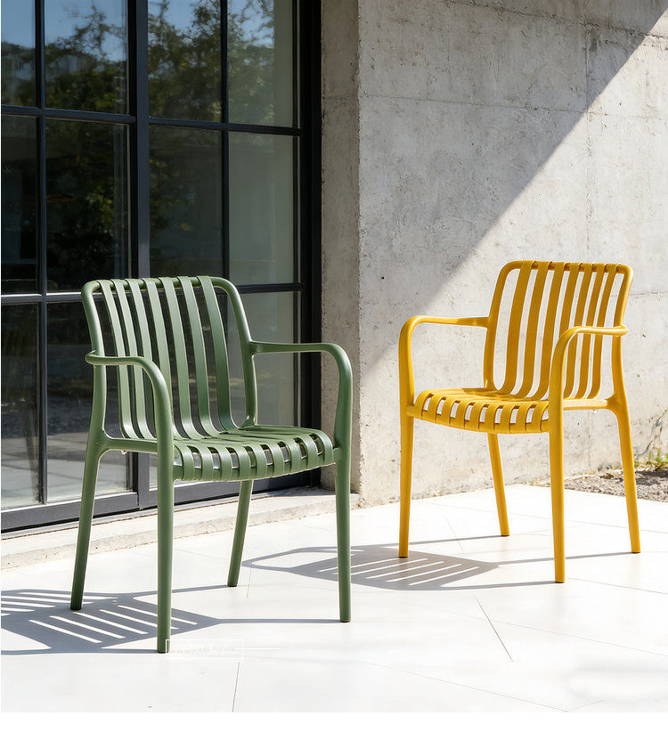 Simple Thick Plastic Backrest  - Outdoor Furniture For Cafe recension och pris