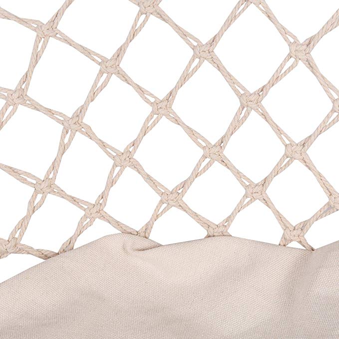 White Hanging Cotton Rope Macr - Garden Swing Chair recension och pris